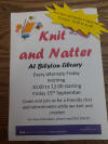 Knitting at Library